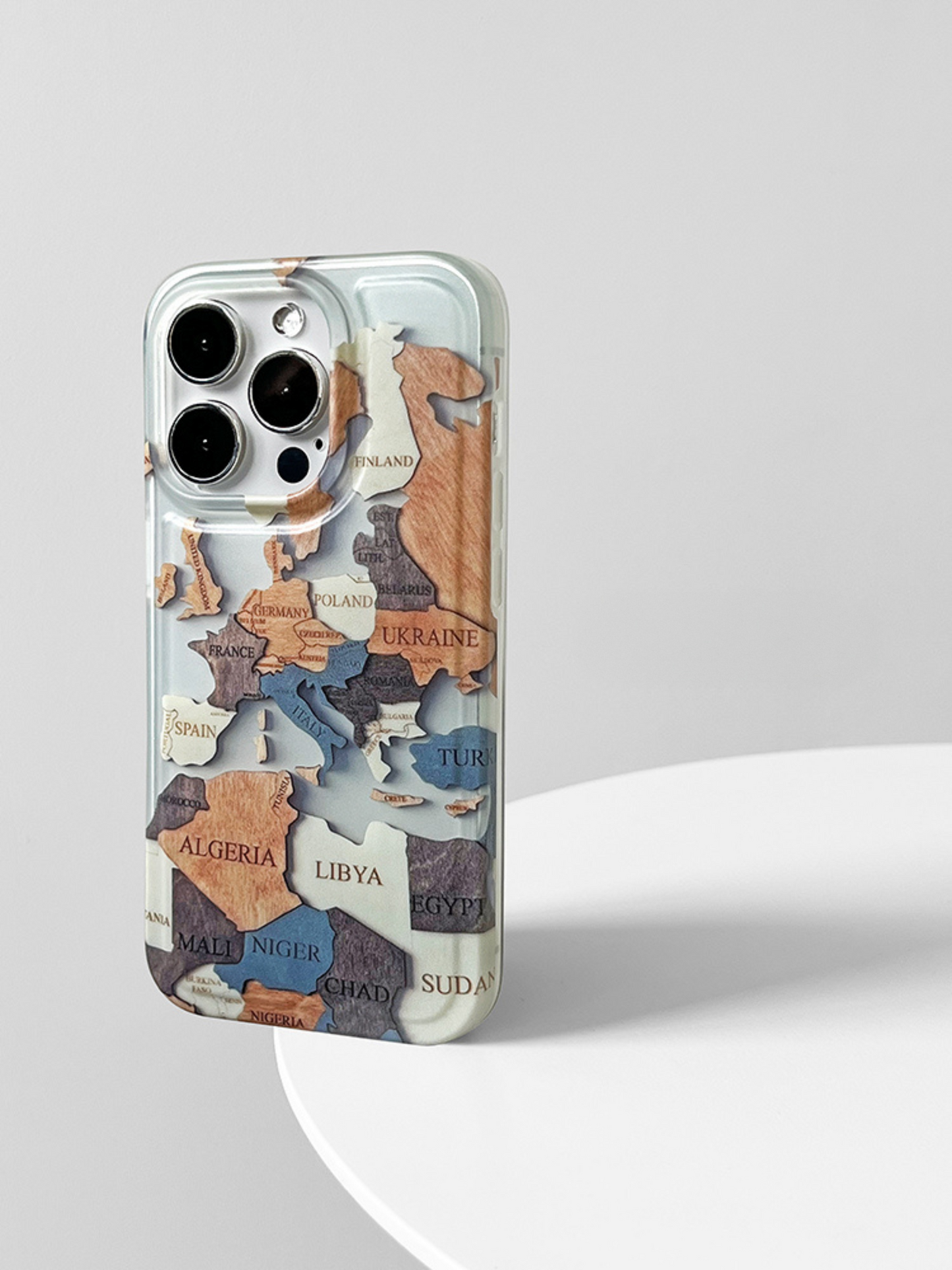 Artistic Map Puzzle Phone Case