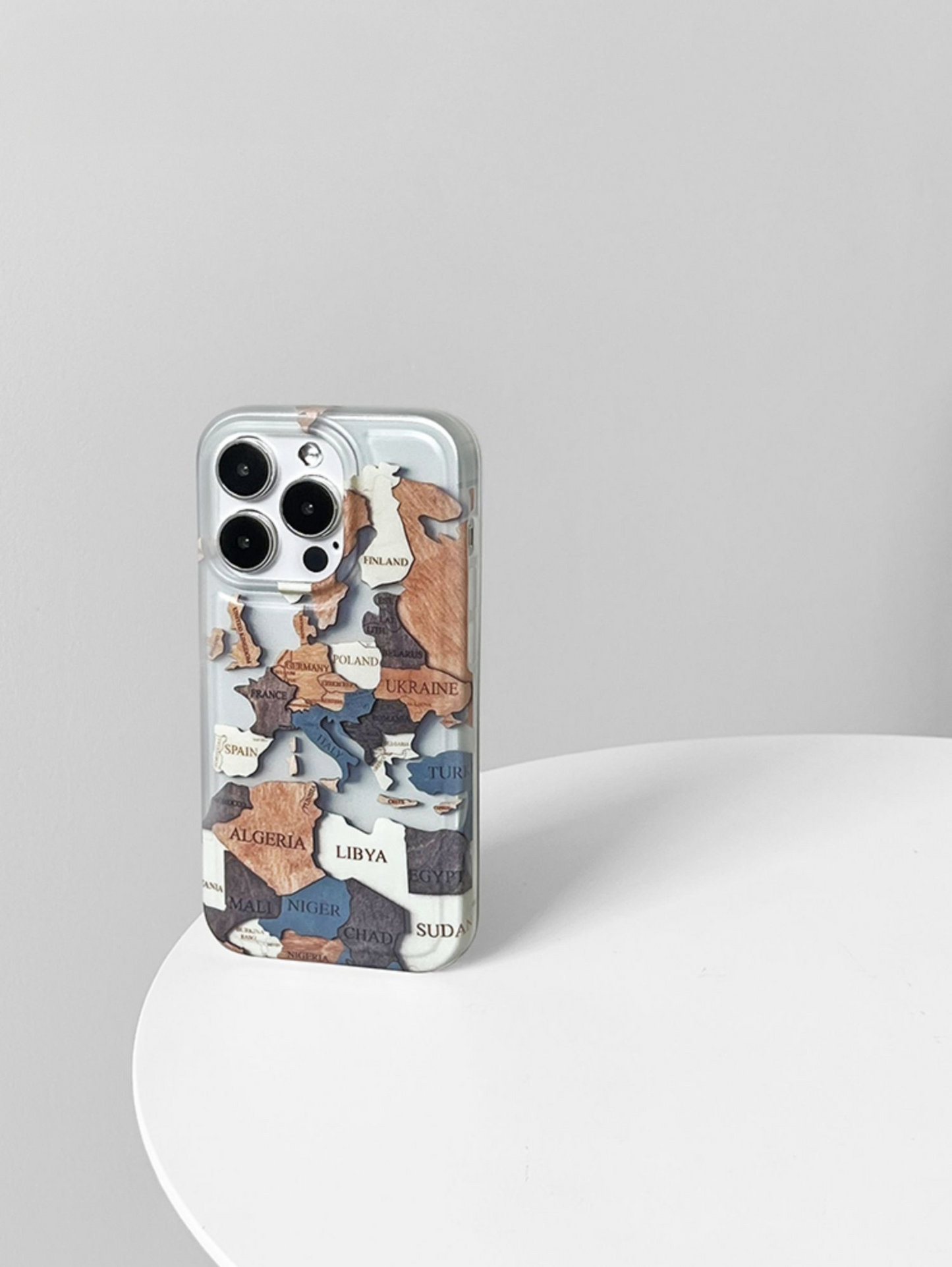 Artistic Map Puzzle Phone Case