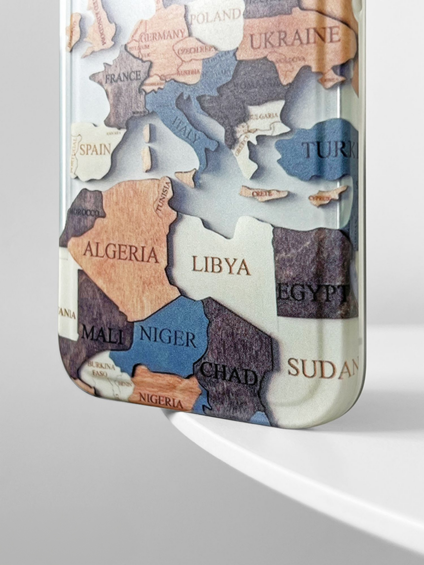 Artistic Map Puzzle Phone Case