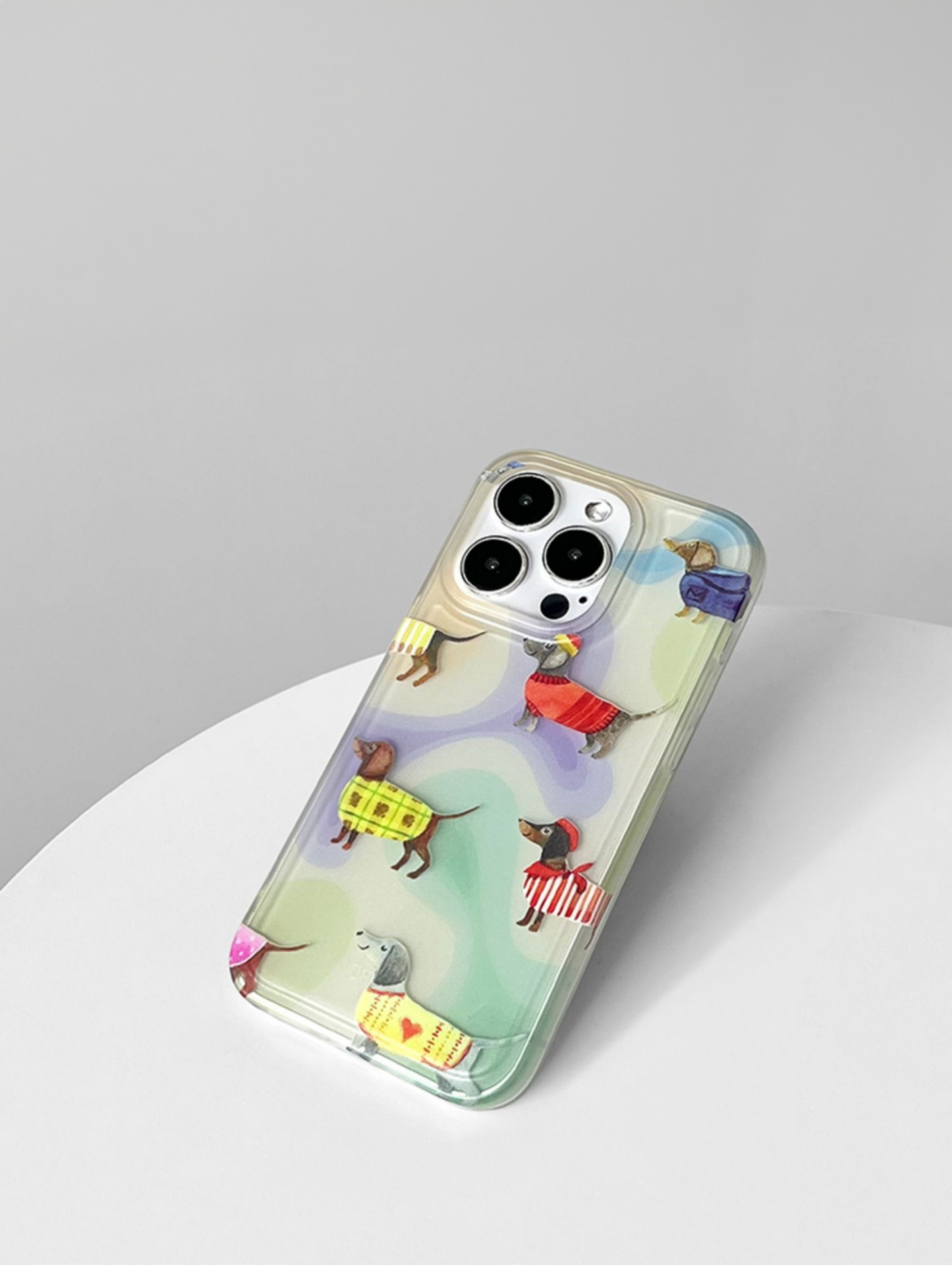 Artistic Dachshund Color Burst Phone Case