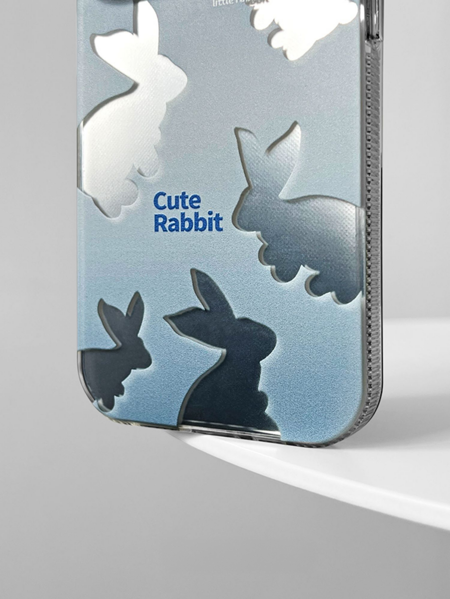 Blue Bunny Gradient Electroplated Case