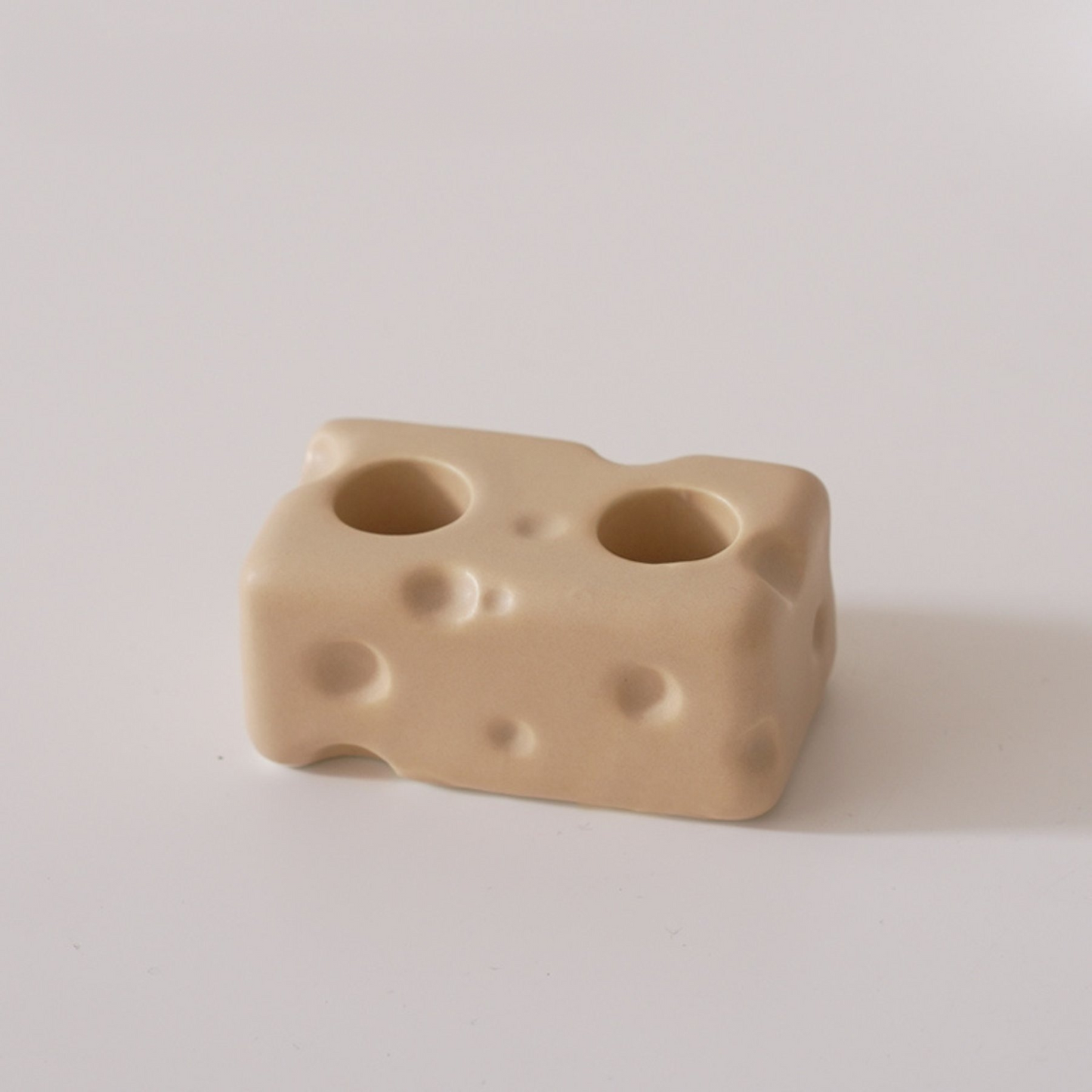 Ceramic Cheese Toothbrush Holder