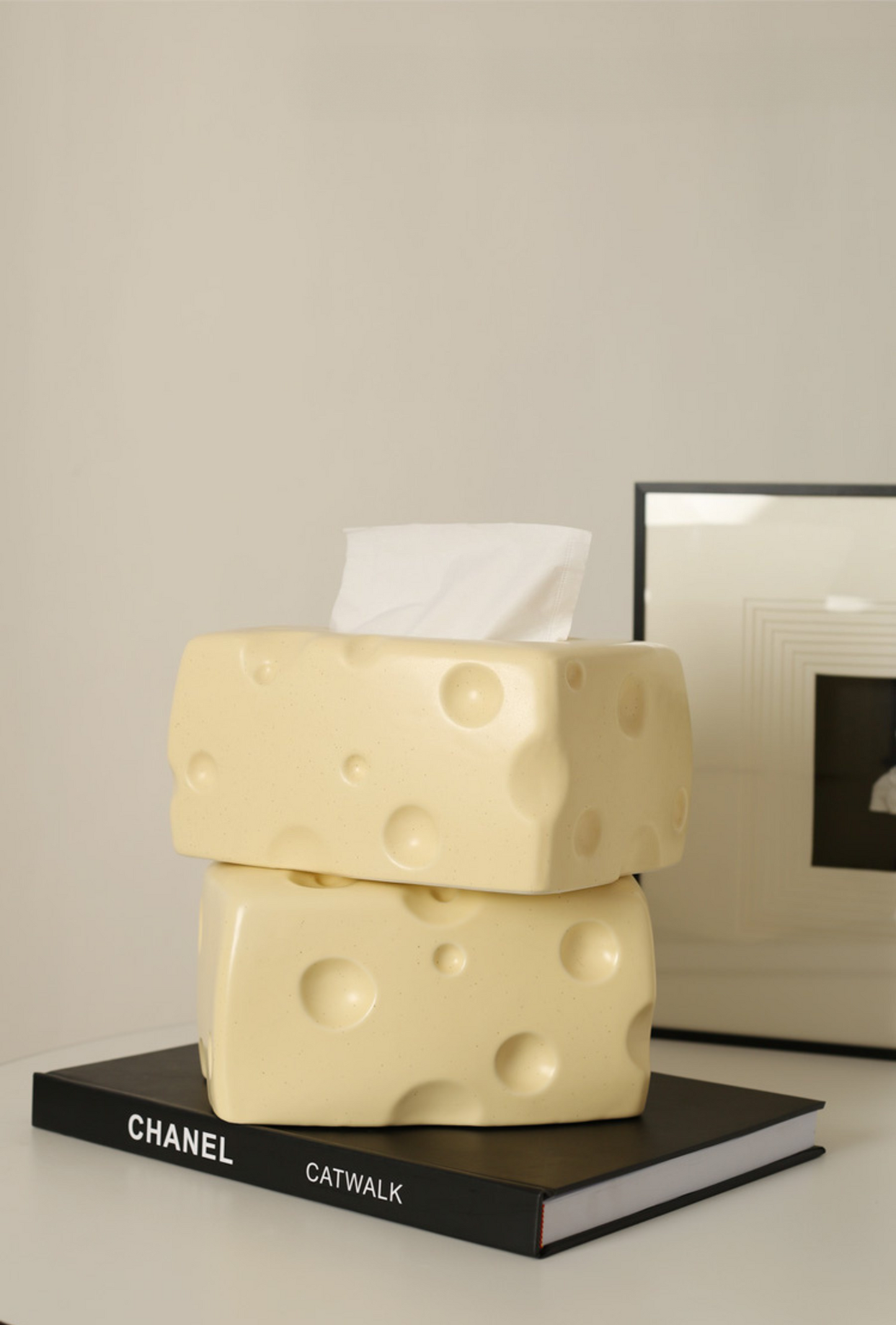 Cheesy Ceramic Tissue Box