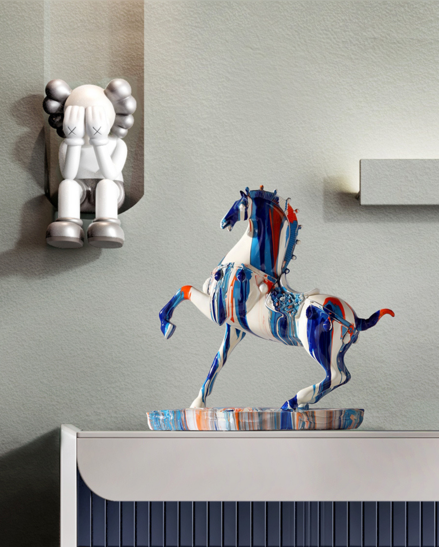 PopStride - Abstract Equine Art Sculpture