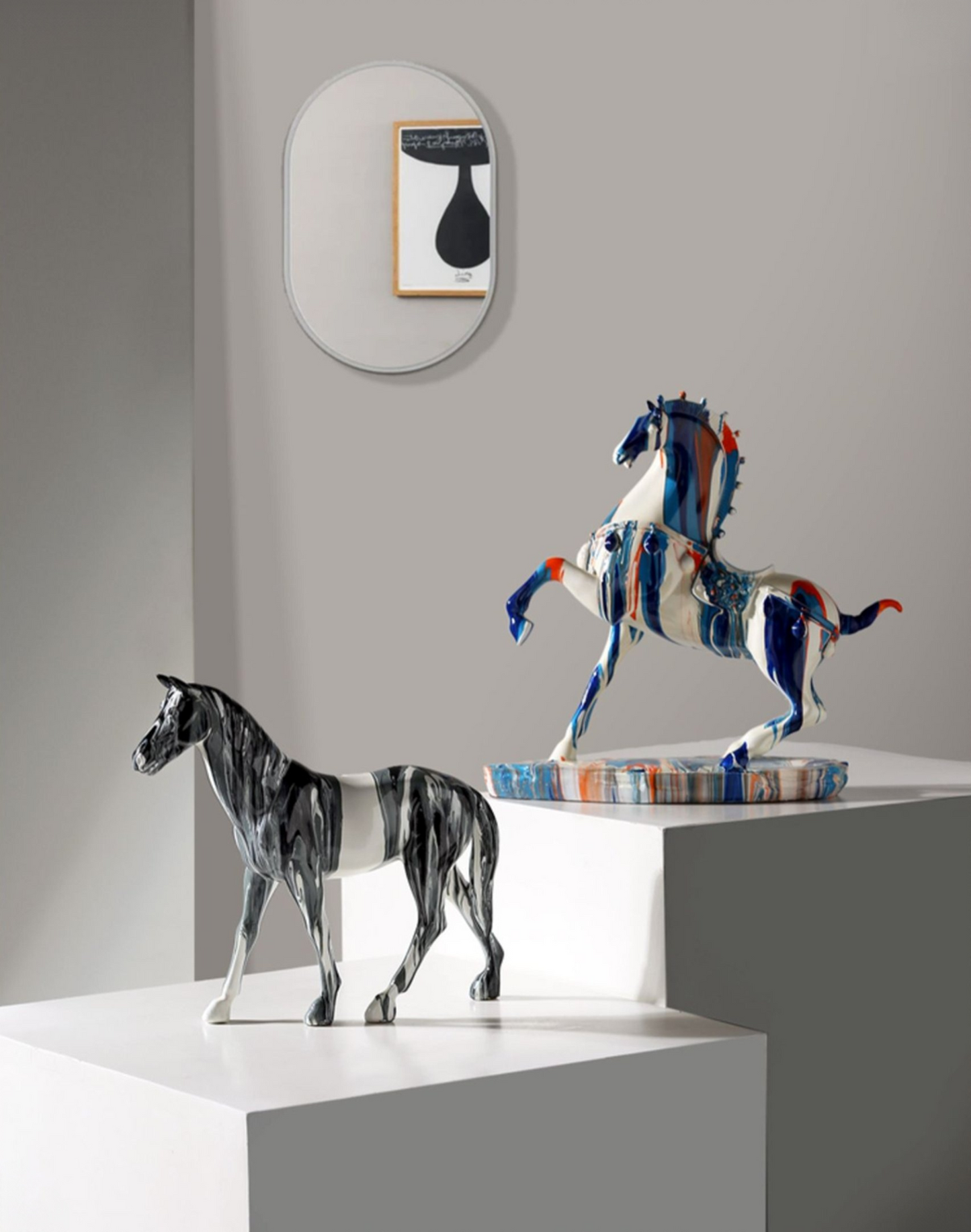 PopStride - Abstract Equine Art Sculpture