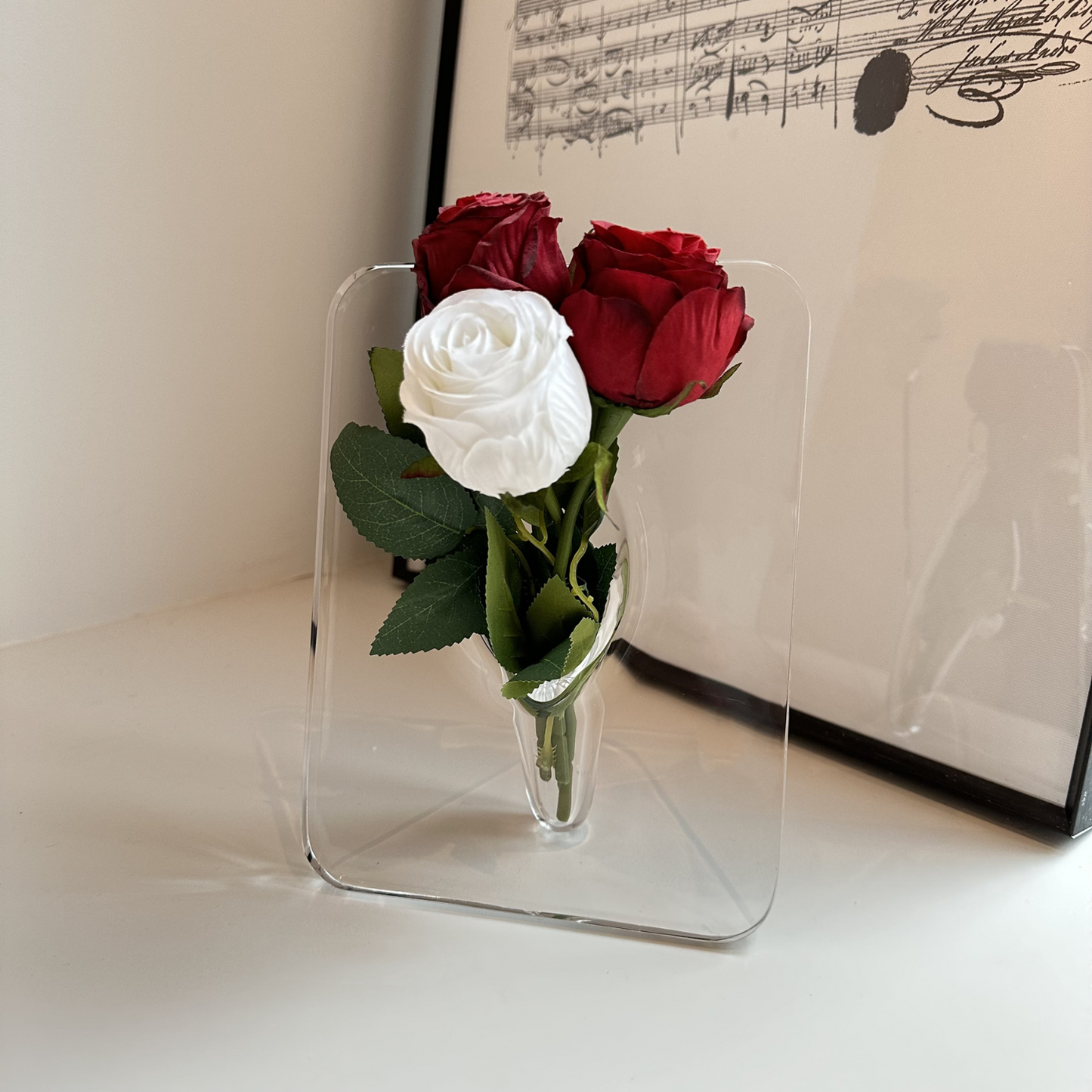 Acrylic Elegance Frame Vase