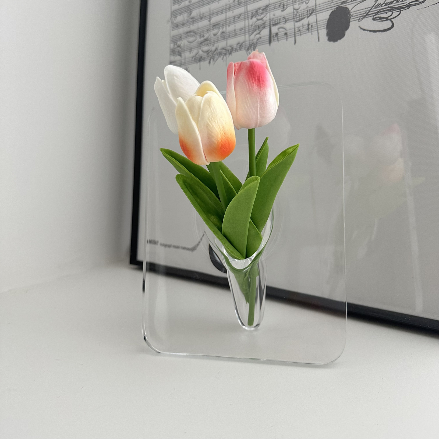 Acrylic Elegance Frame Vase