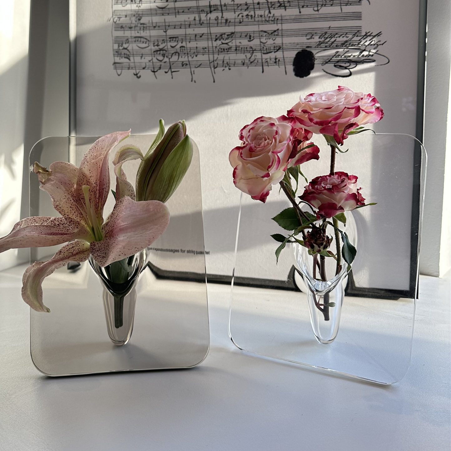 Acrylic Elegance Frame Vase