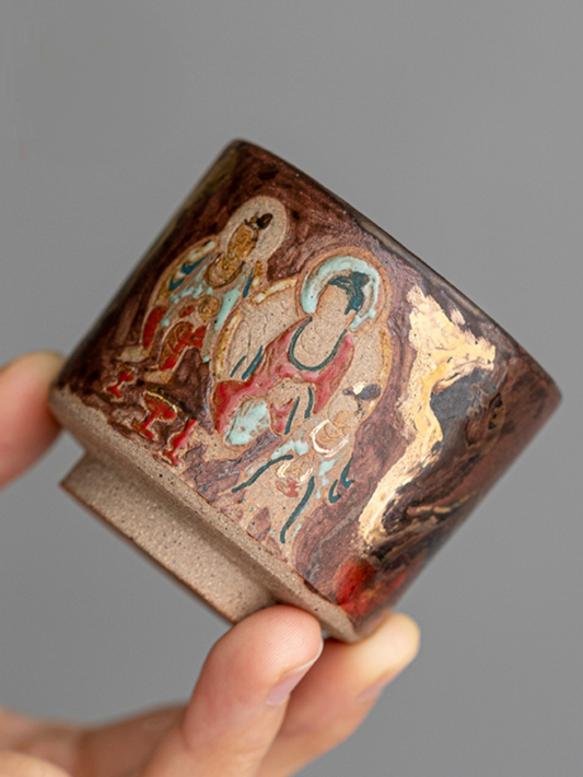 Dunhuang Legacy Handcrafted Tea Cup