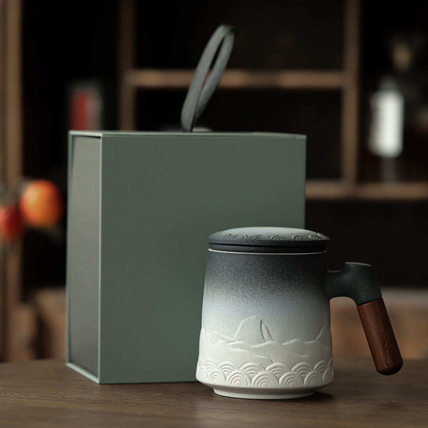 Zen Mountain Tea Infuser Mug