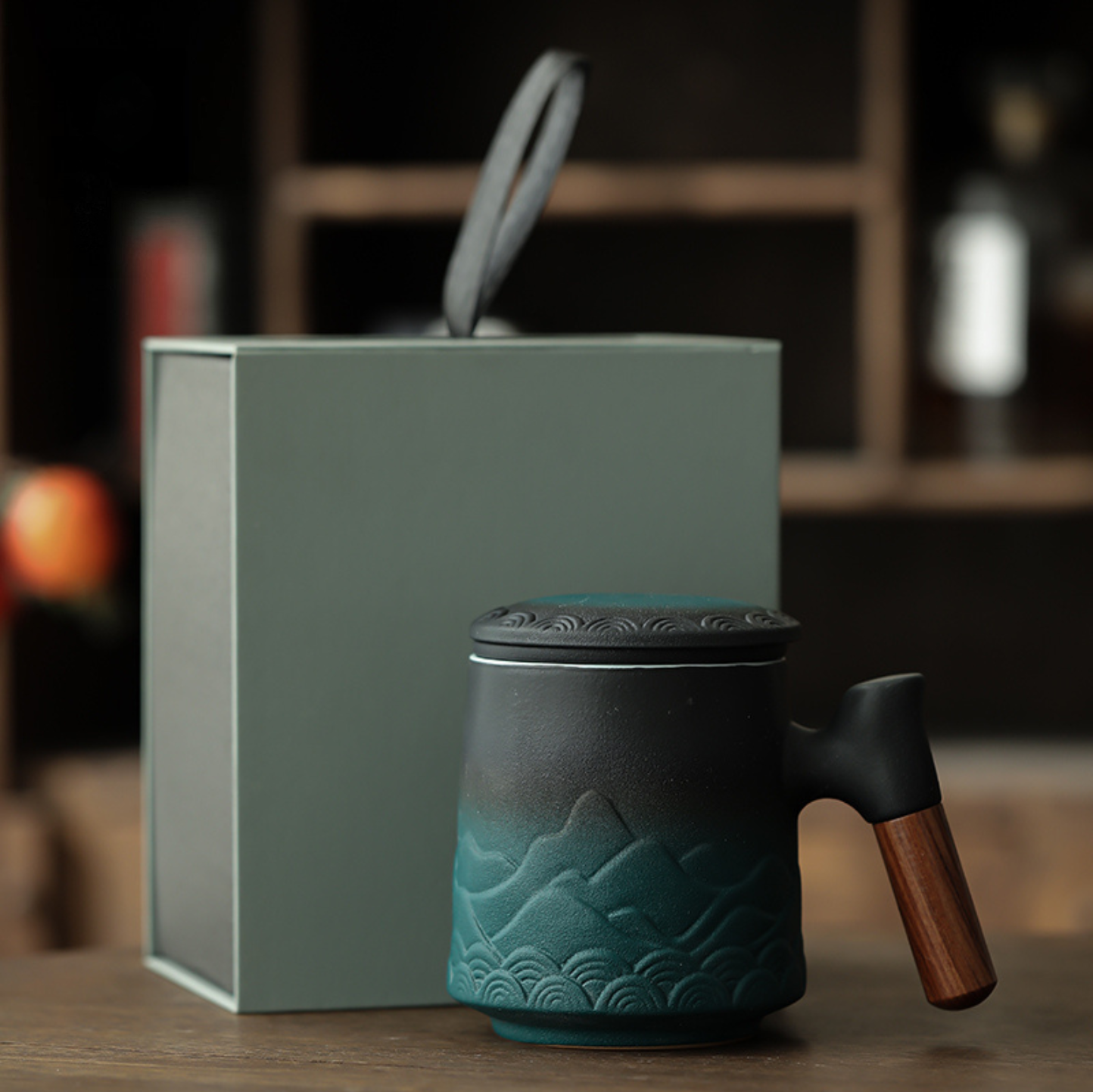 Zen Mountain Tea Infuser Mug