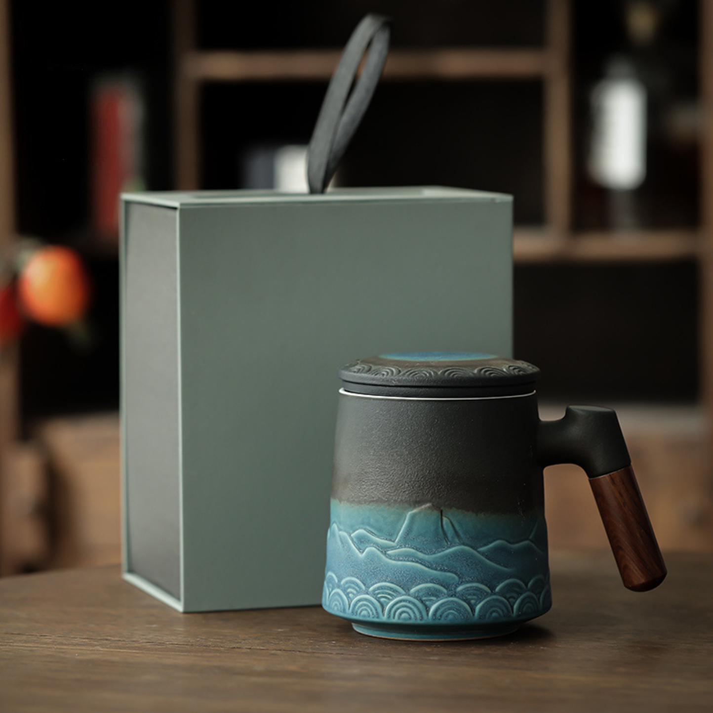 Zen Mountain Tea Infuser Mug