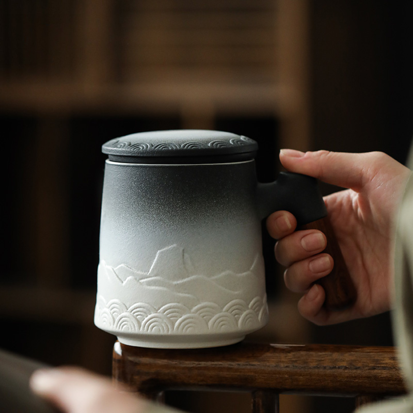 Zen Mountain Tea Infuser Mug