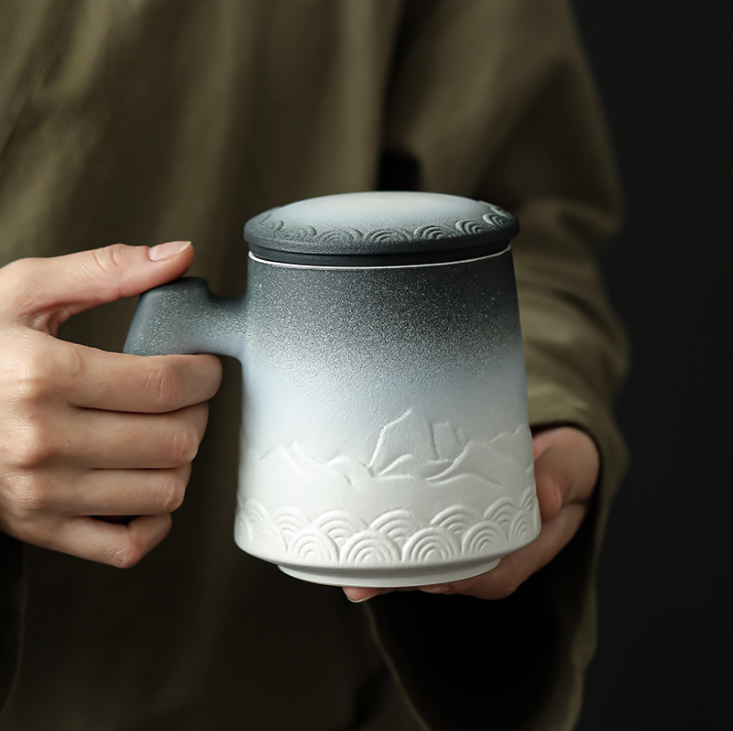 Zen Mountain Tea Infuser Mug