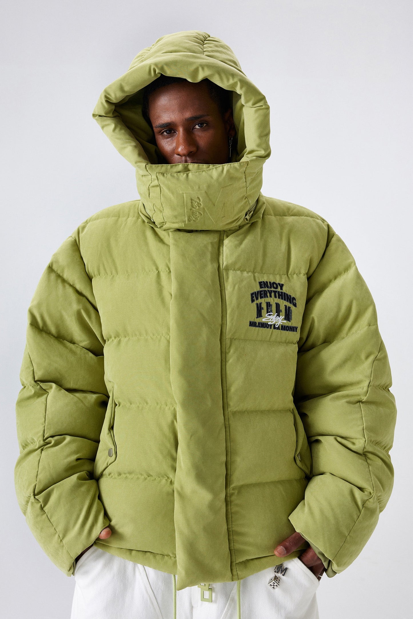 MEDM 후드 다운 재킷