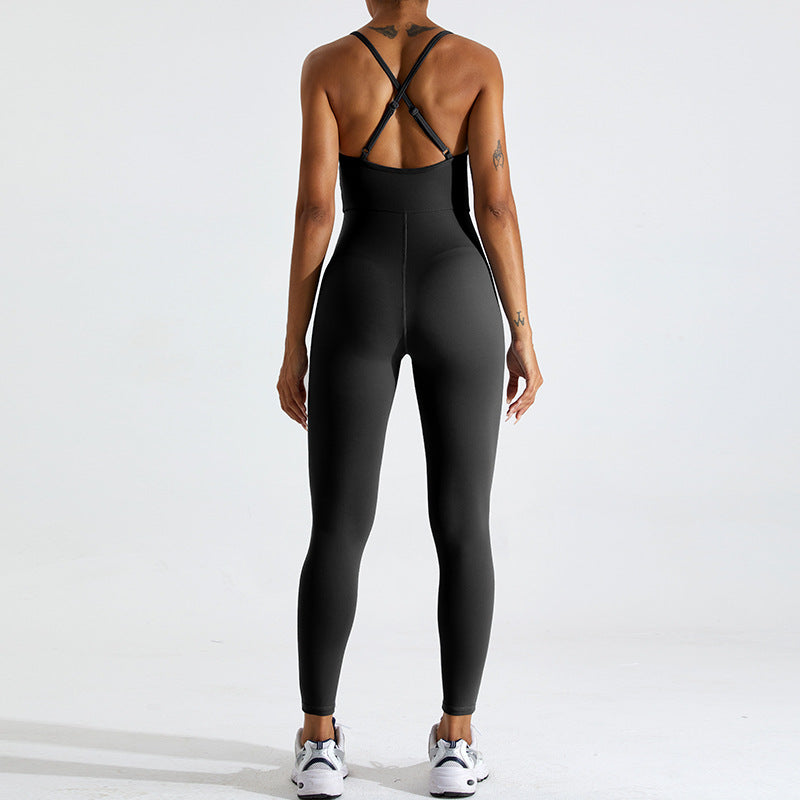 Cross Back Sculpt Jumpsuit