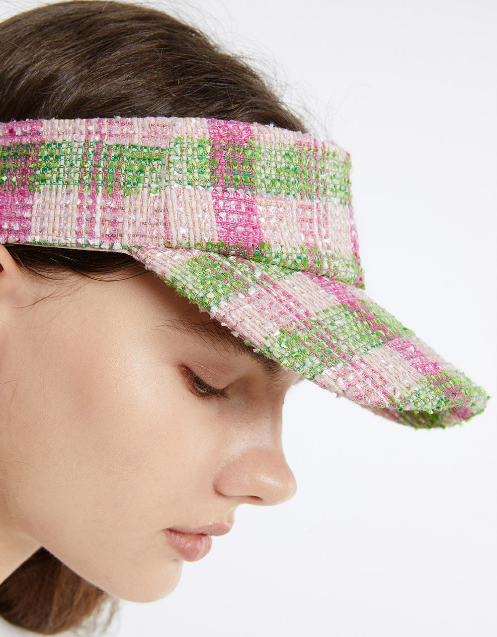 Checkered Visor Hat