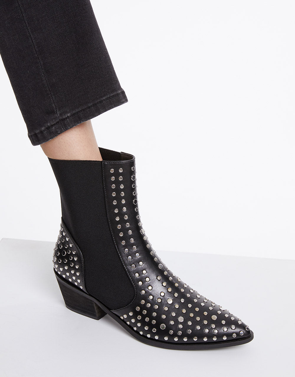 Studded Heeled Boots