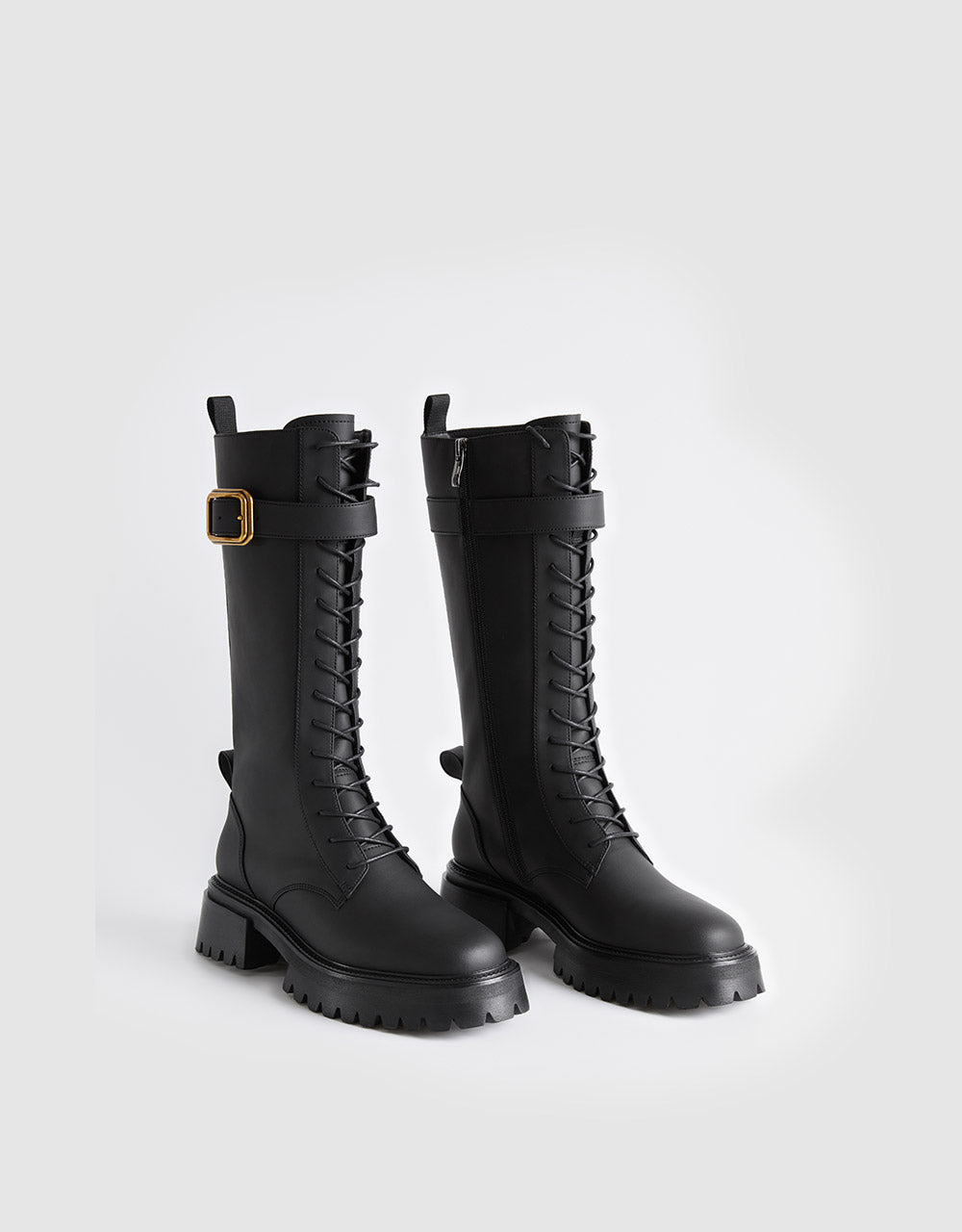 Knee High Combat Style Boots