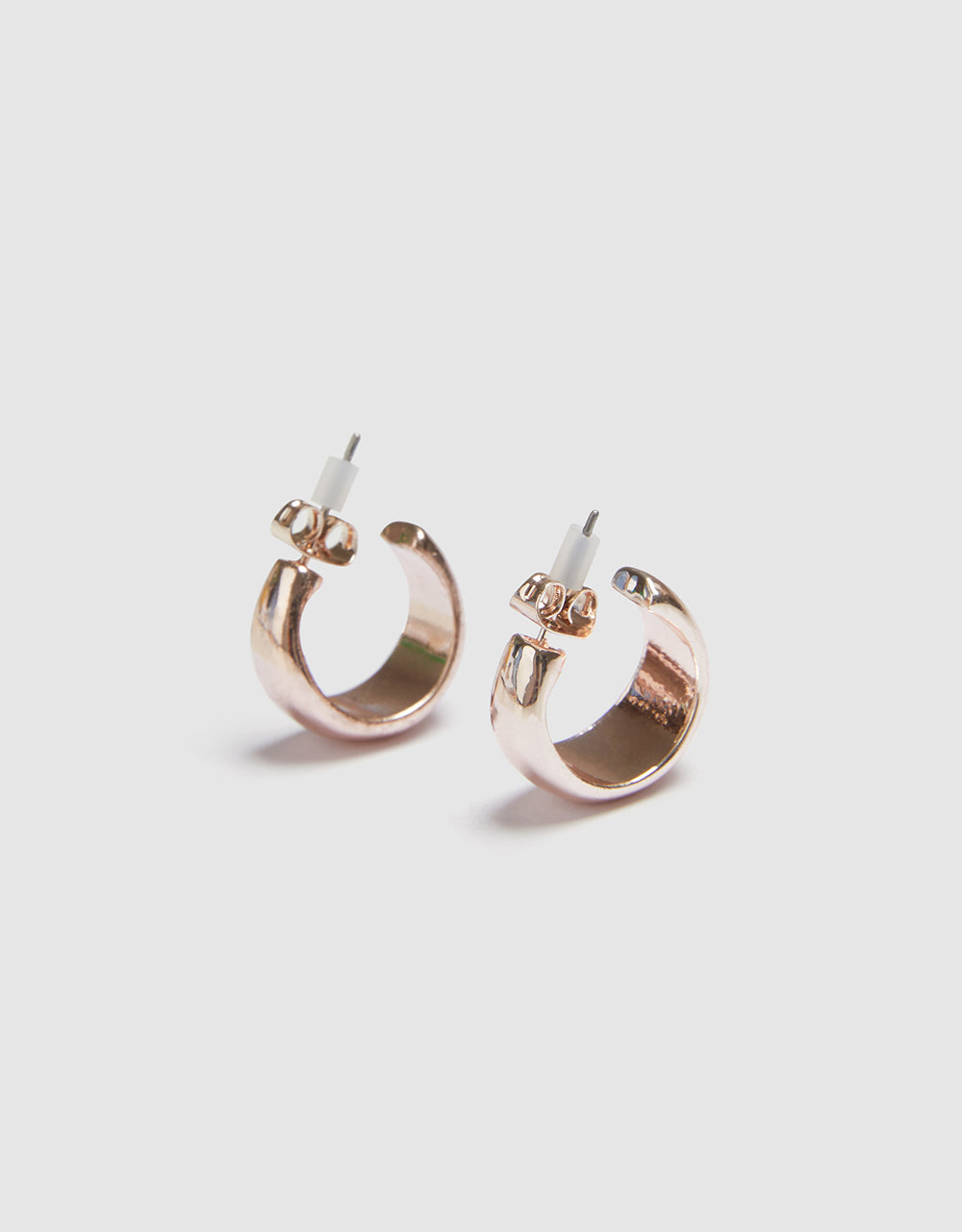 Metallic Open Hoop Earrings