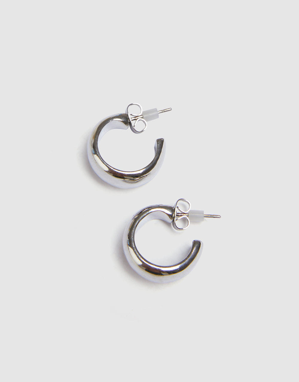 Metallic Open Hoop Earrings