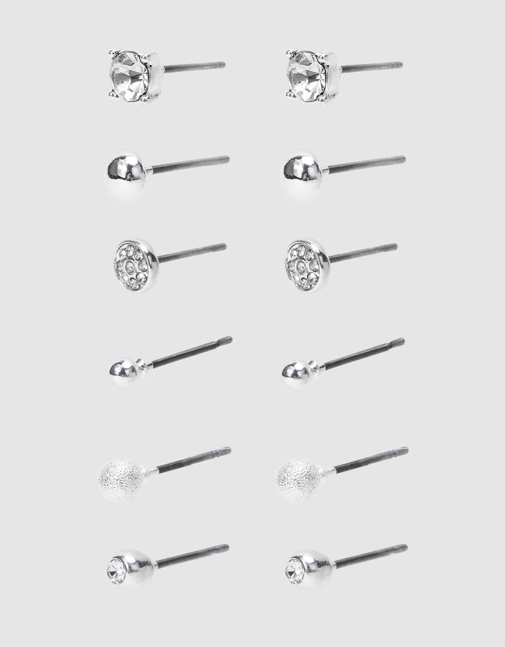 Pack Of 6 Stud Earrings