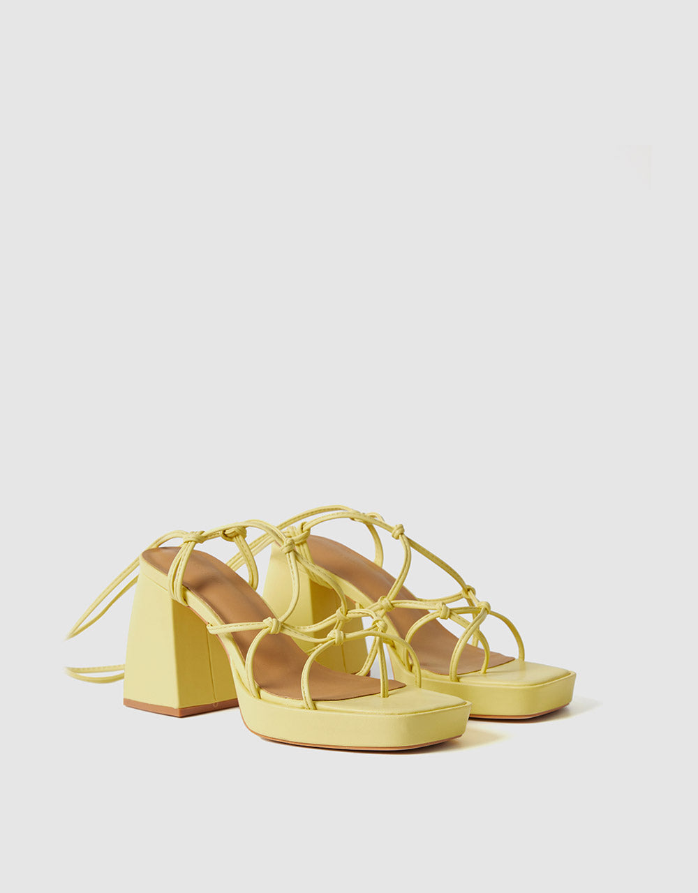 Strappy Platform Heeled Sandals