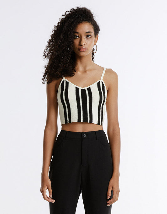 Striped Knitted Camisole