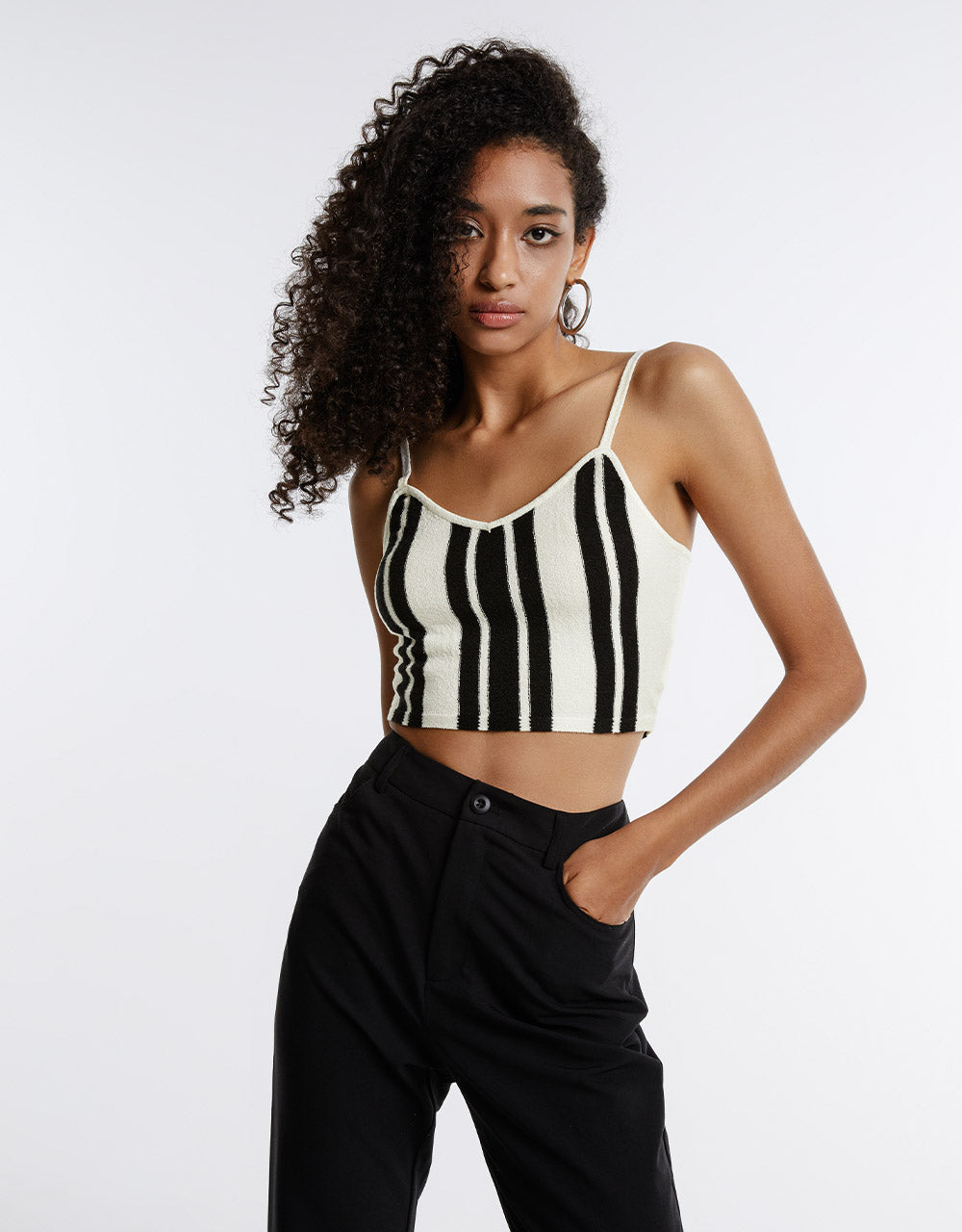 Striped Knitted Camisole