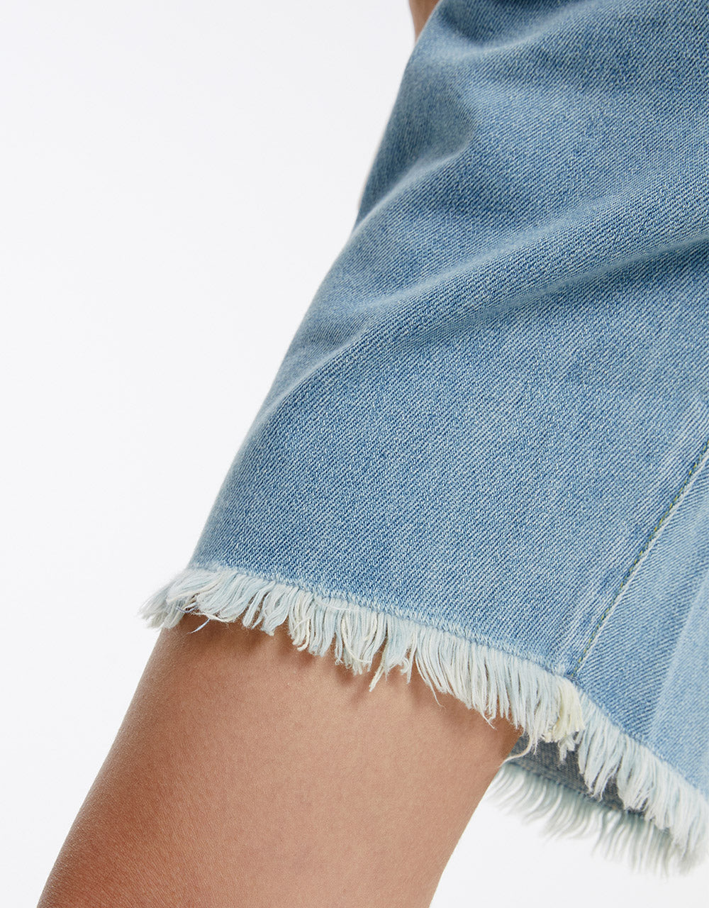 Frayed Hem Denim Shorts