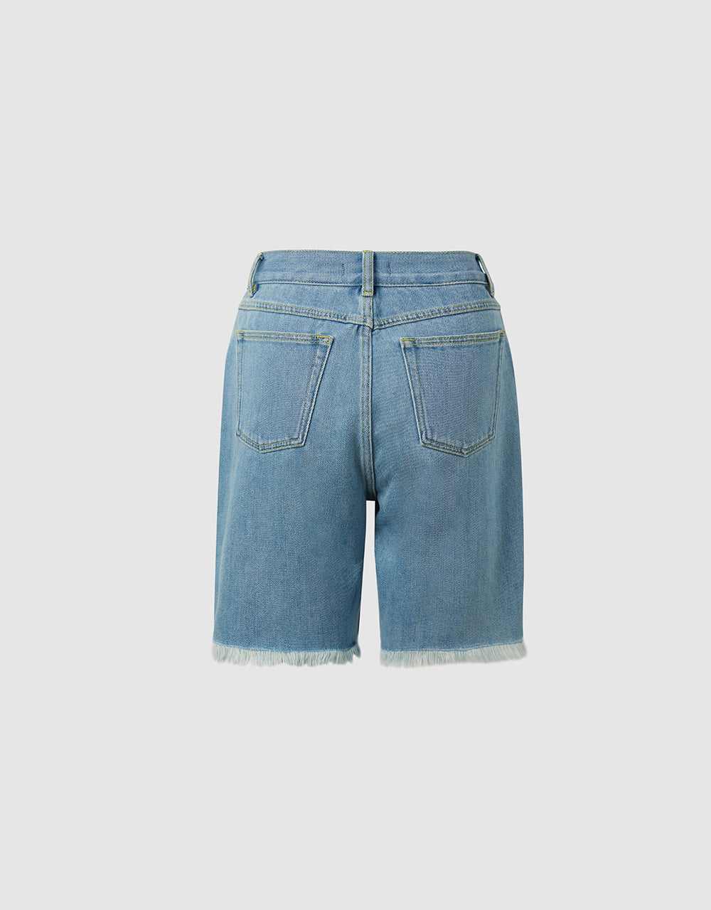 Frayed Hem Denim Shorts