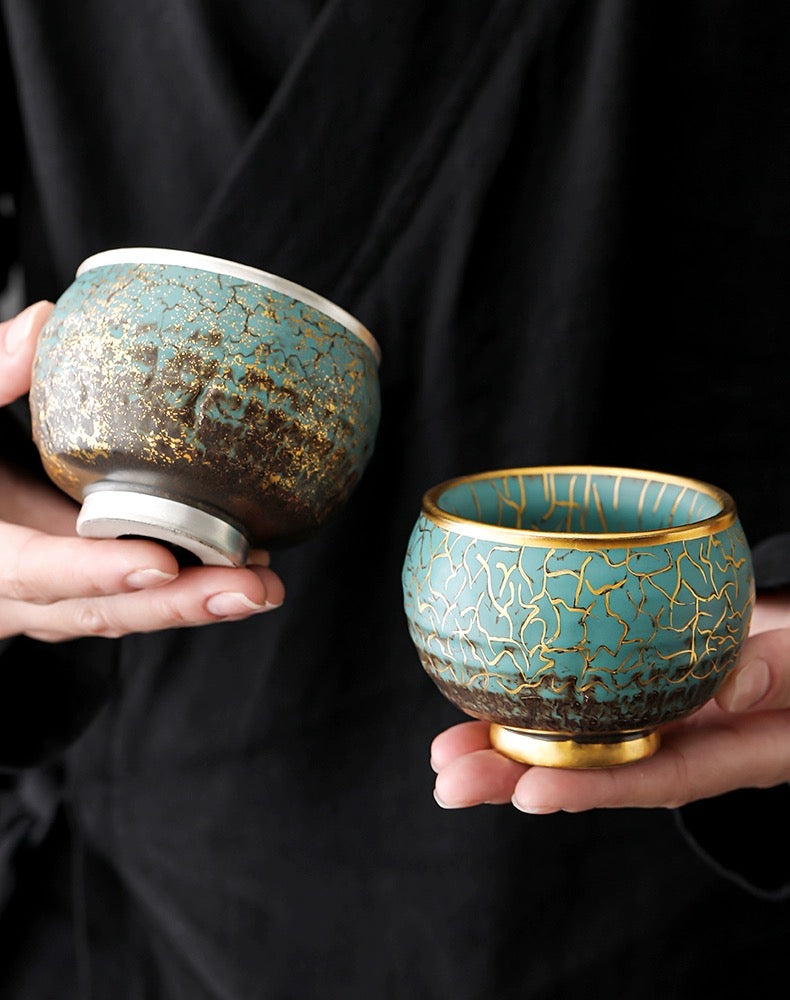 Gilded Ceramic Tea Set
