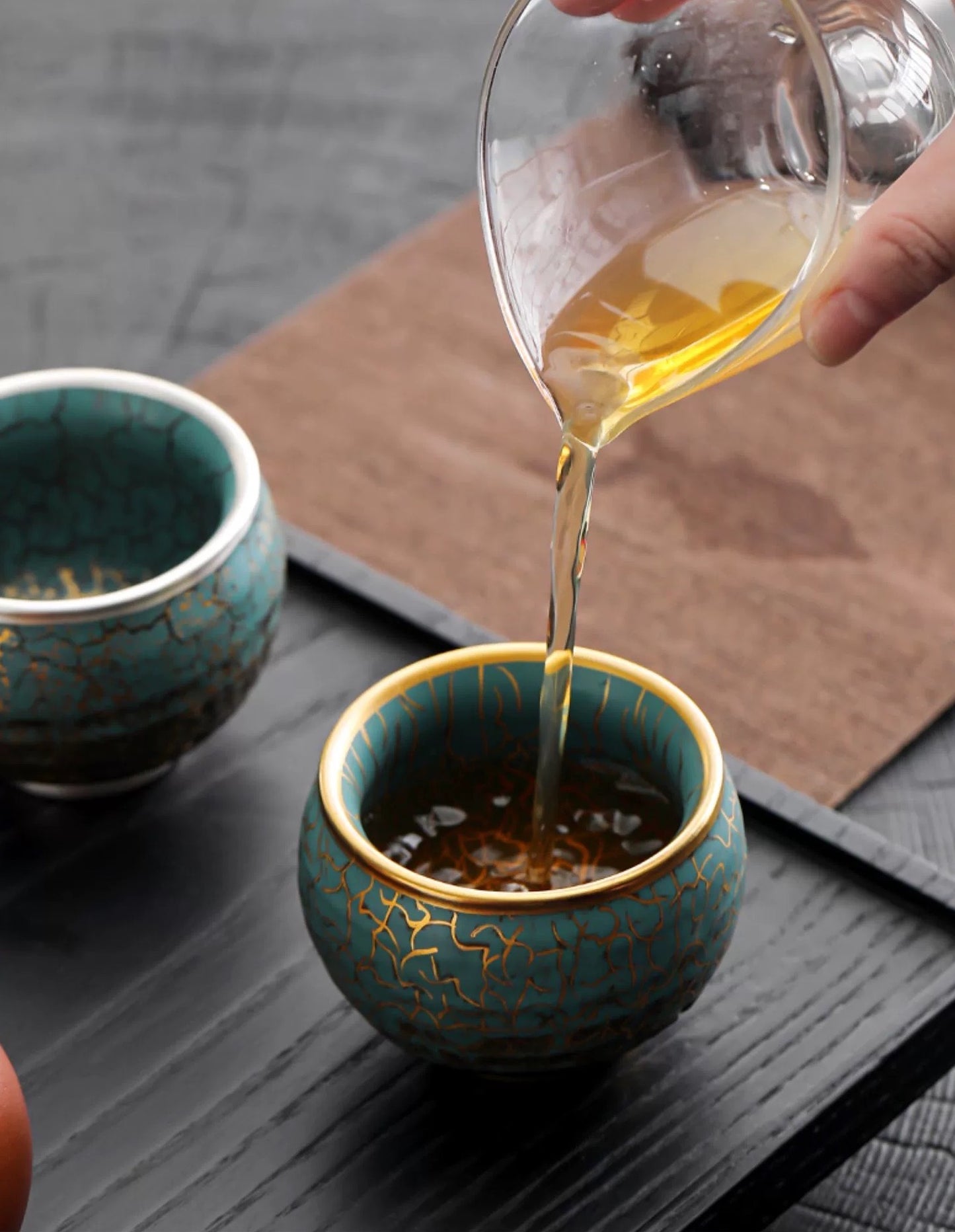Gilded Ceramic Tea Set