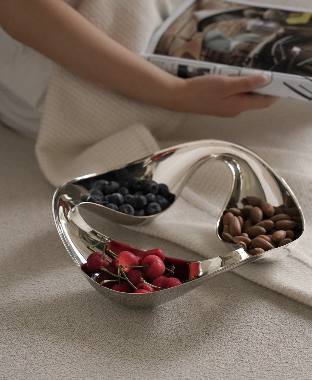 Stainless Steel Infinity Fruit Tray