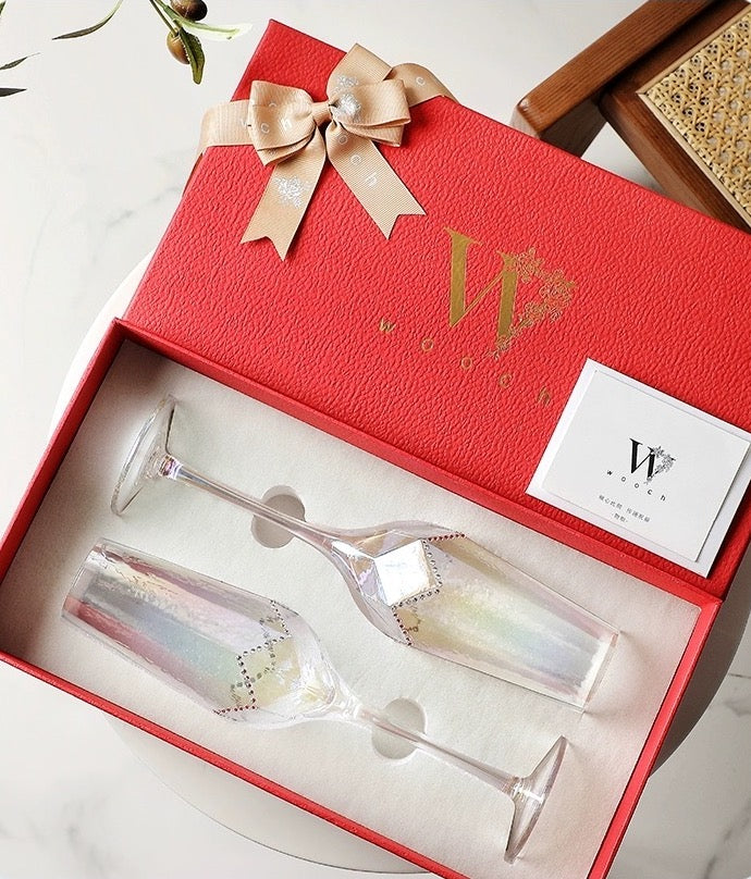 Ethereal Journey - Diamond Sparkle Goblets Gift Set
