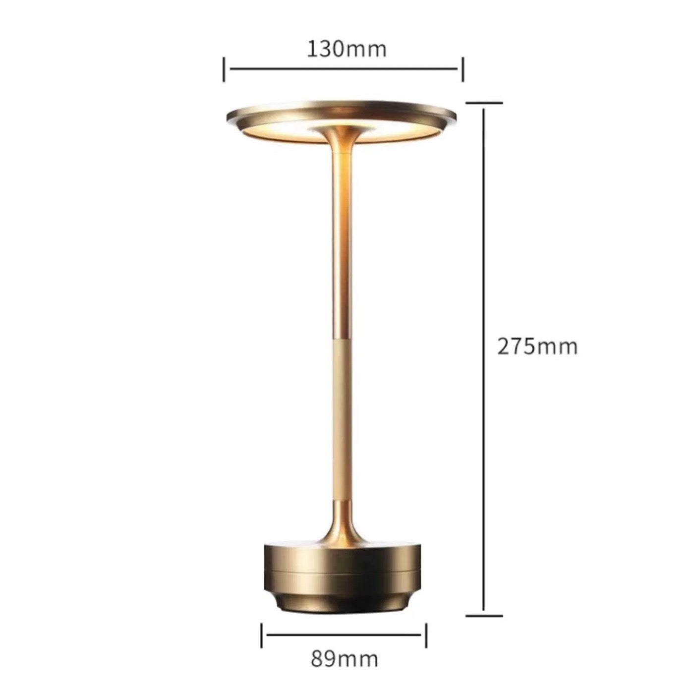 Elegance Touch - Luxe Aluminum Ambient Table Lamp