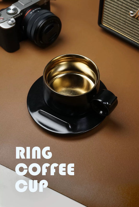 Elegance Ring Ceramic Coffee Cup