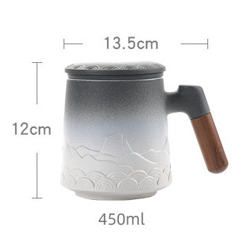 Zen Mountain Tea Infuser Mug