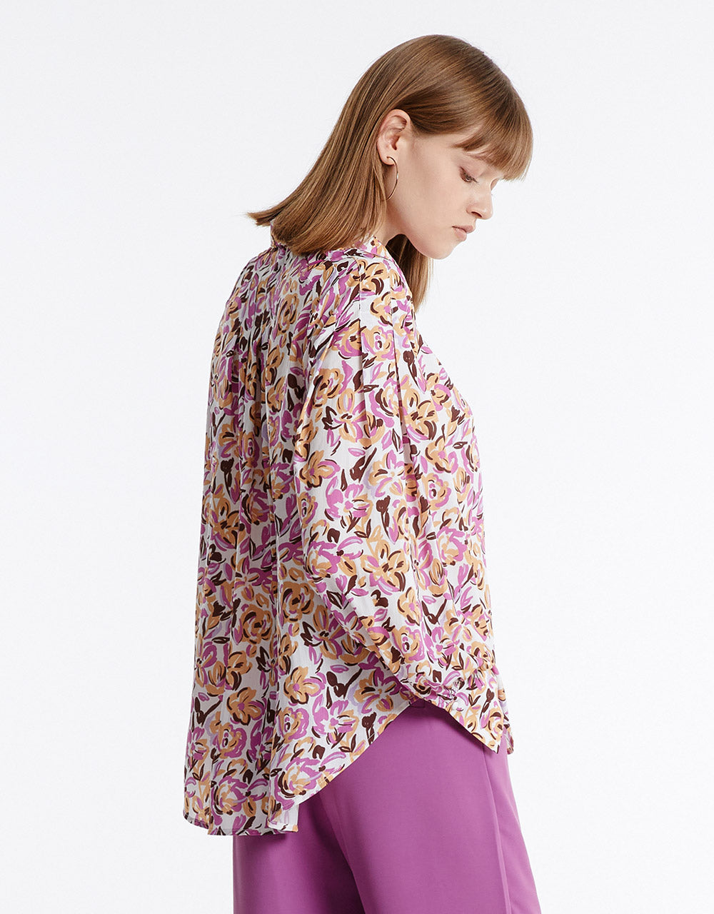 Bow Detail Floral Blouse