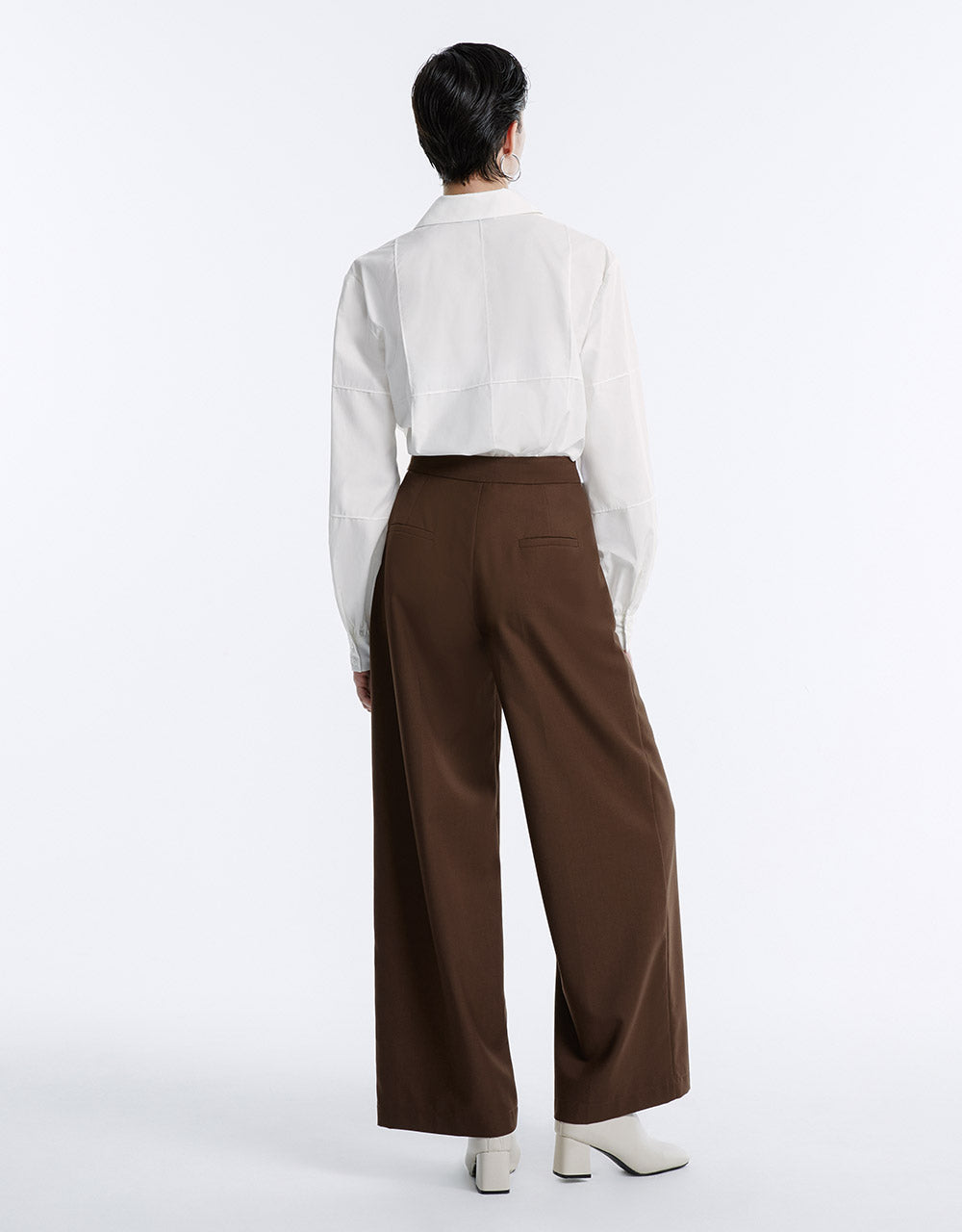 Pleated Wide Leg Pants