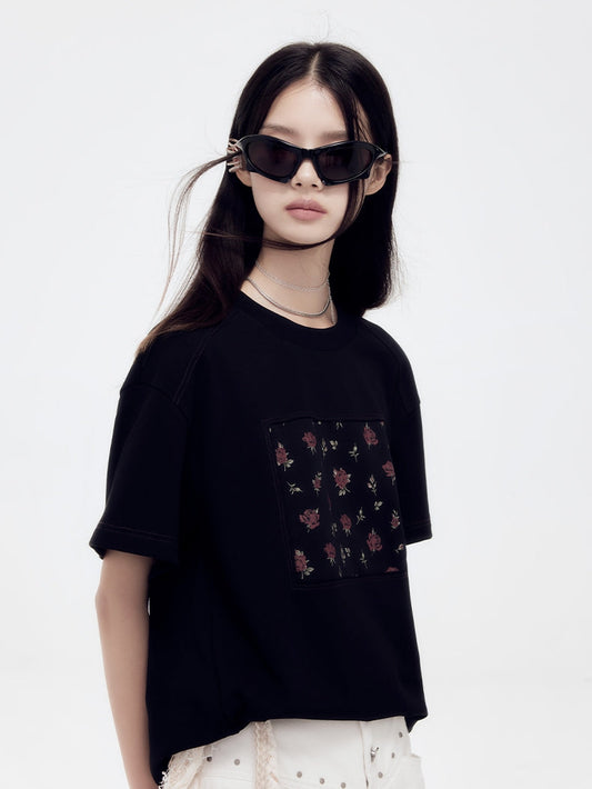 Rose Casual Oversize T-Shirt