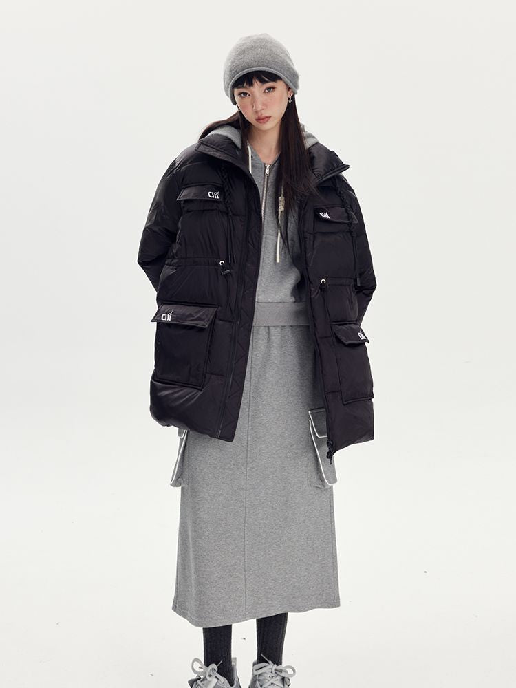 Stand-collar Casual Warm Down-Coat