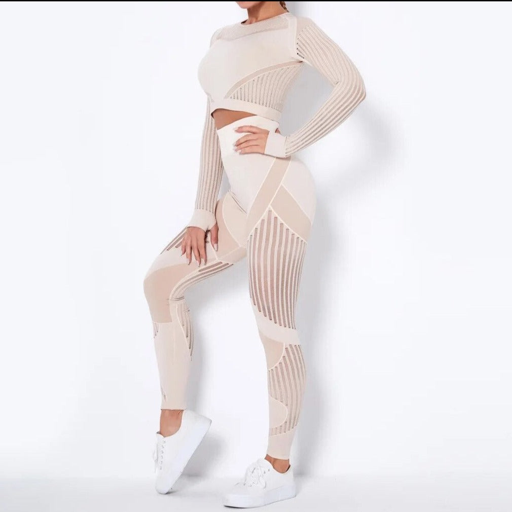 Laser Cut Longsleeve & Leggings Set