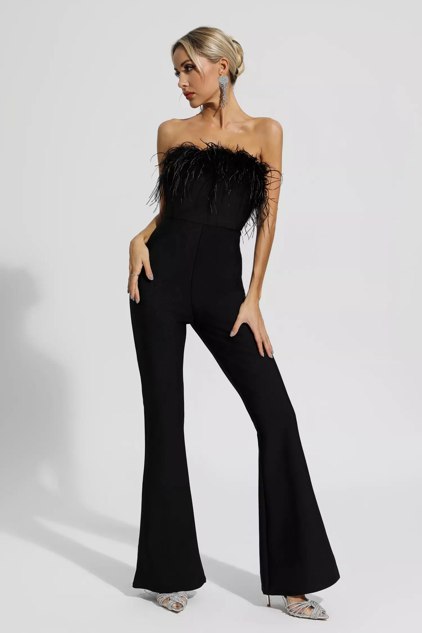 Lilith Black Bandage Jumpsuit