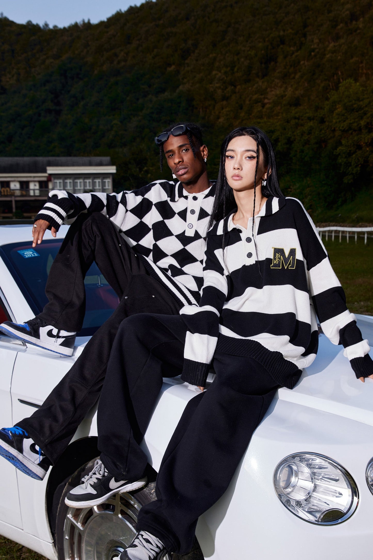 MEDM 스트라이프 폴로 셔츠