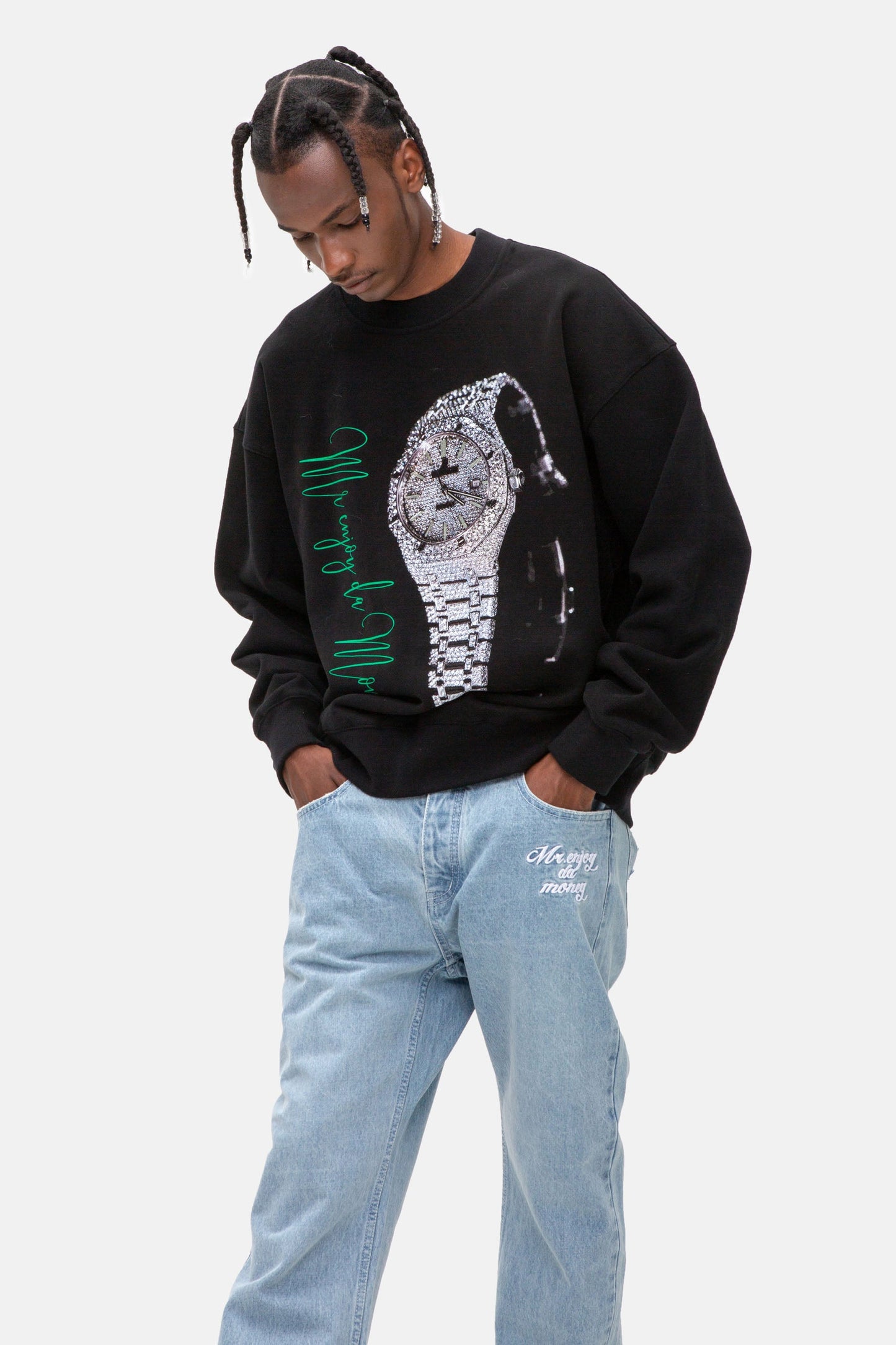 MEDM AP 블랙 스웨터