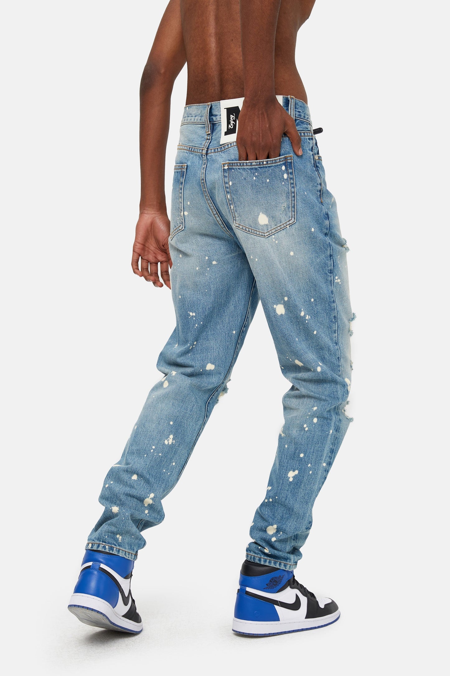 MEDM 디스트레스드 데님 팬츠 