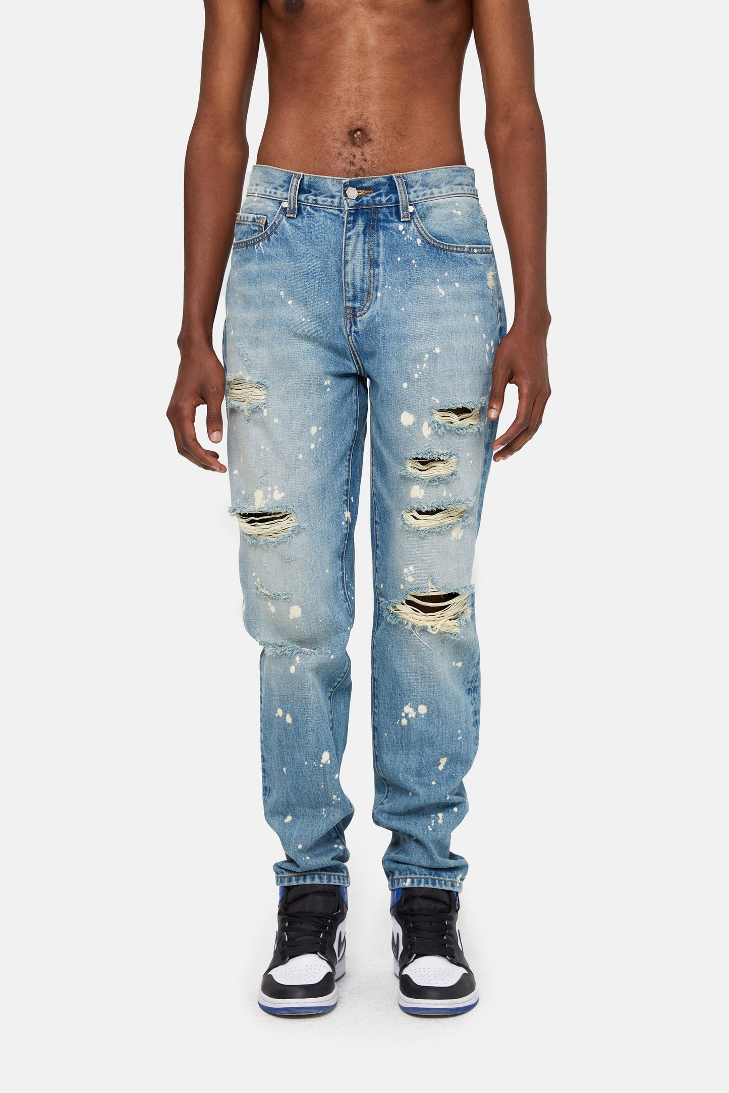 MEDM 디스트레스드 데님 팬츠 