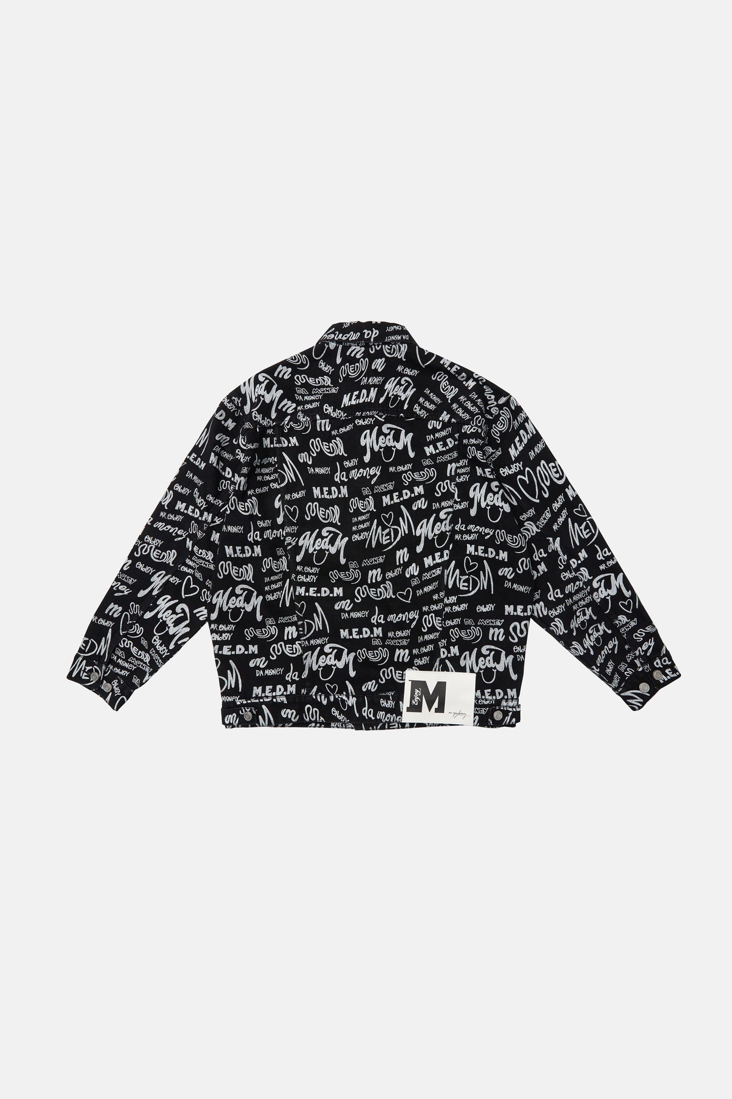 MEDM 패턴 프린트 데님 재킷