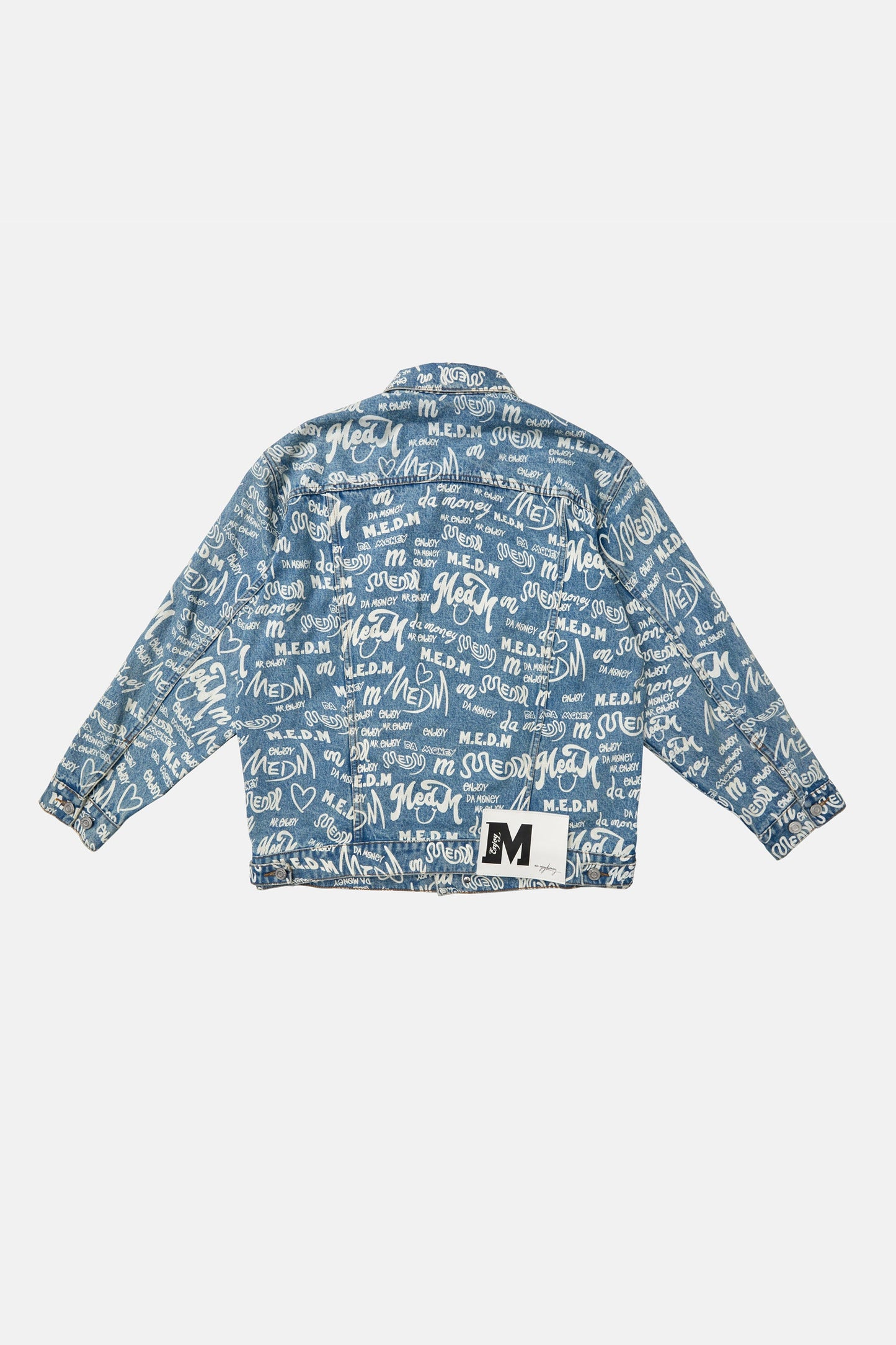 MEDM 패턴 프린트 데님 재킷